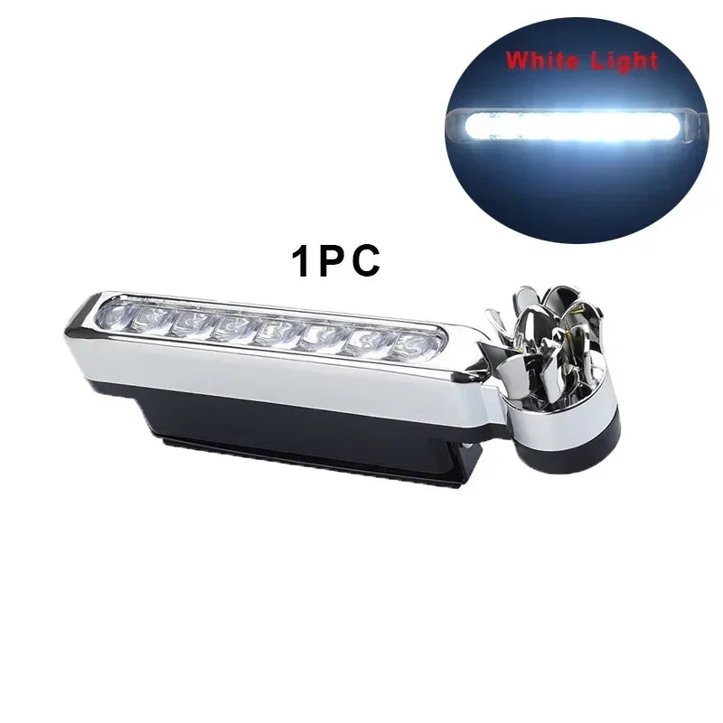 Luces LED de circulación diurna alimentadas por viento para coche, iluminación