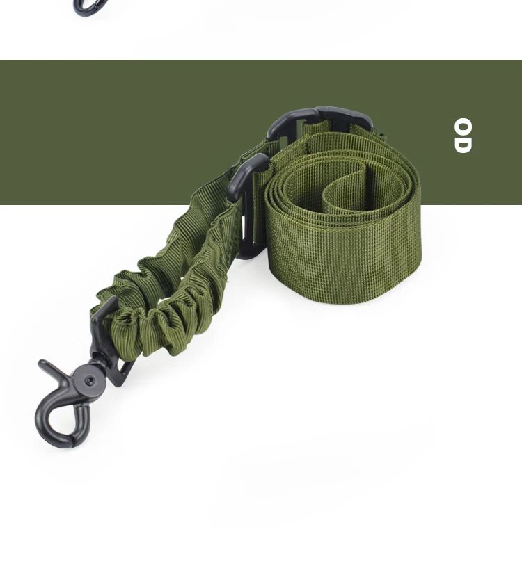 Correa de hombro para pistola de un solo punto, cinturón ajustable, accesorios de caza al aire libre, cuerda elástica para Rifle