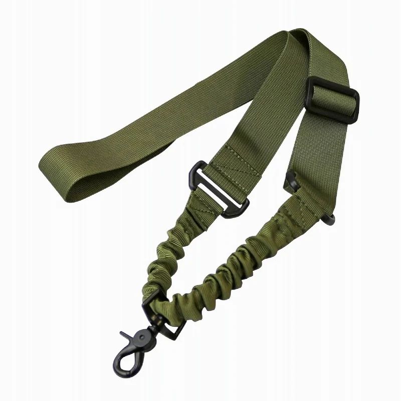 Correa de hombro para pistola de un solo punto, cinturón ajustable, accesorios de caza al aire libre, cuerda elástica para Rifle