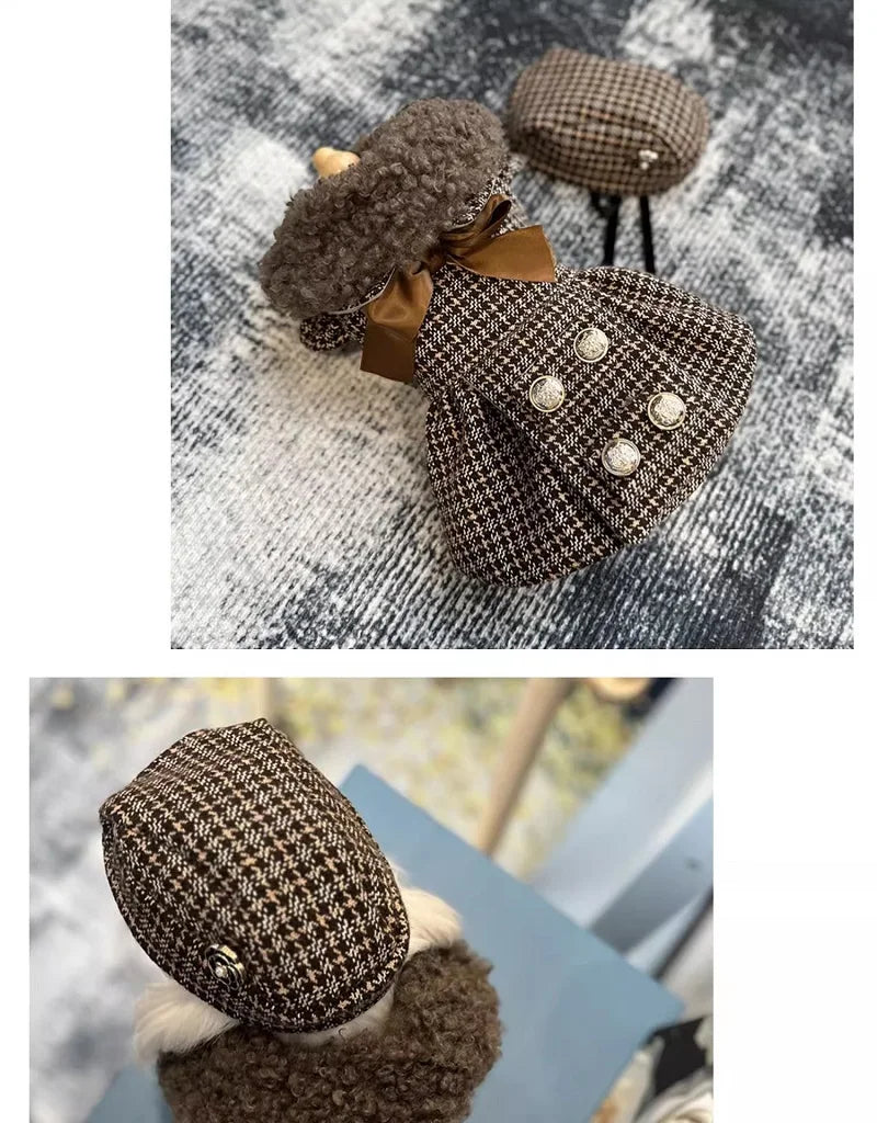 Craft Clothing Dog Clothes Pet Supplies British Style Dou Classic Tweed Coat