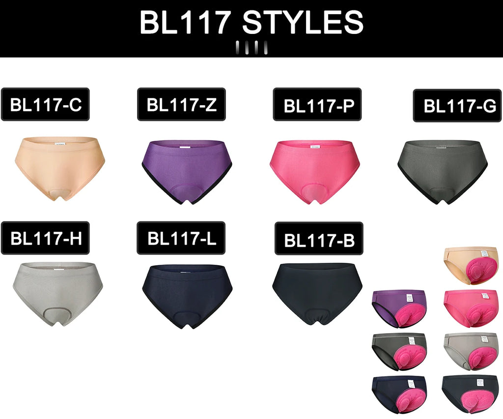 WOSAWE-pantalones cortos de ciclismo para mujer, ropa interior transpirable con