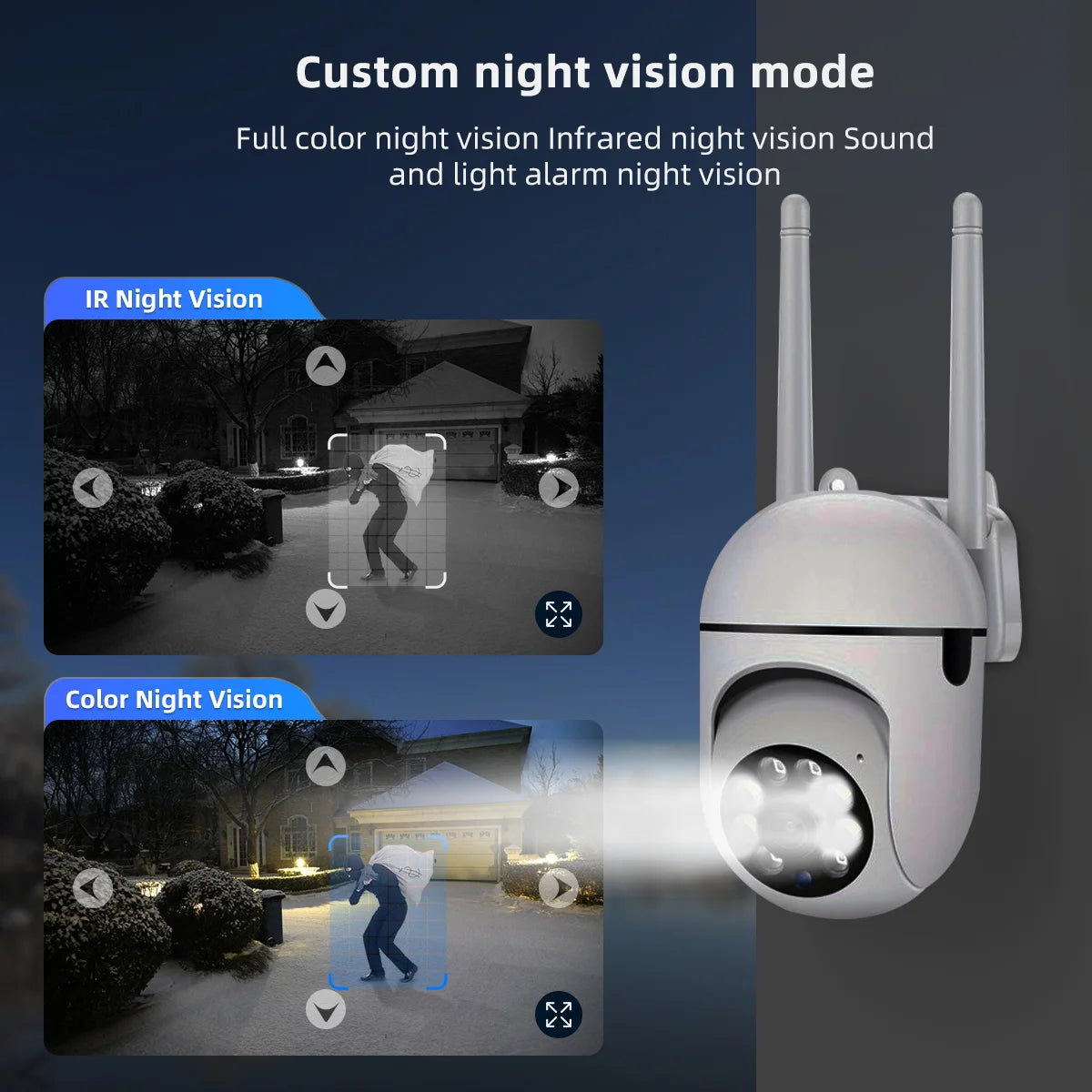 JOOAN 3MP cámara IP PTZ Color noche seguimiento automático CCTV IP WiFi cámar