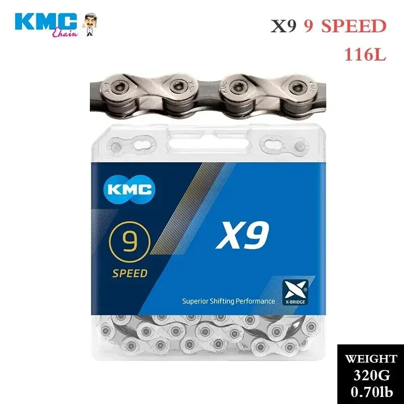 Cadenas de bicicleta KMC X8 X9 X10 X11 X12 MTB 8 9 10 11 12 velocidades biciclet