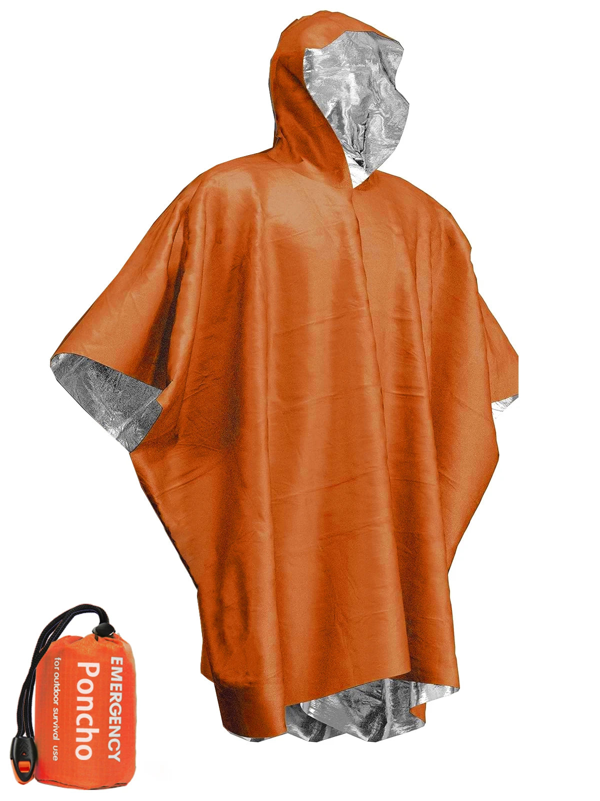 3 in 1 Outdoor Hooded Military Raincoat Men's Waterproof Poncho 