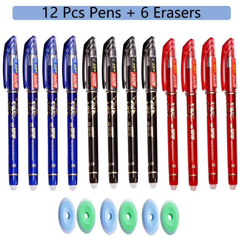 Kawaii Erasable Gel Pen Set for Kids Erasable Pens 