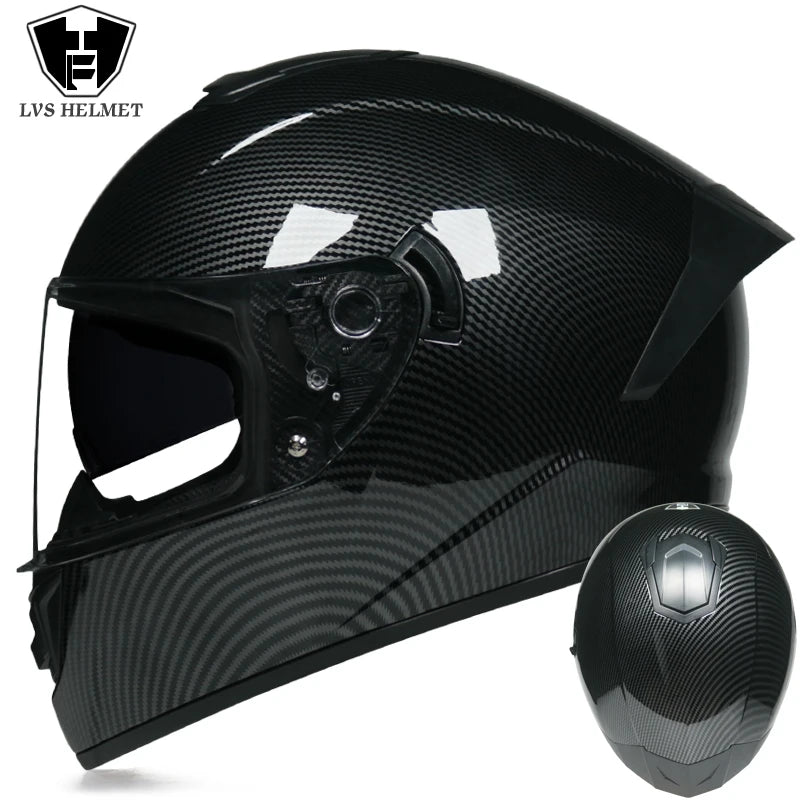 Motorcycle helmets for men and women, double lens locomotive helmets, helmets 