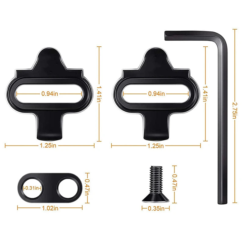 Tacos de bicicleta de montaña para Shimano SH51 SPD MTB, tacos de Pedal Spd de