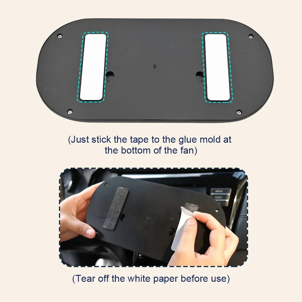 EAFC-ventilador de refrigeración para coche, dispositivo eléctrico de doble cabeza