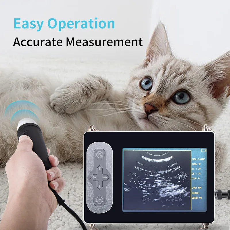 Portable Veterinary Ultrasound Scanner for Dog Cat Livestock Cow ce 