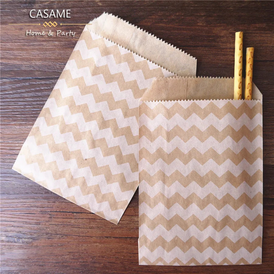 Mixed Style Kraft Paper Bags Craft Decoration Packaging Bag 