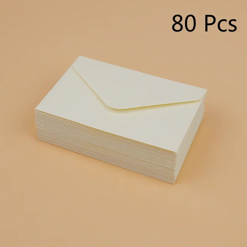 Classic Black and White Mini Kraft Paper Window Envelopes Wedding Envelopes 