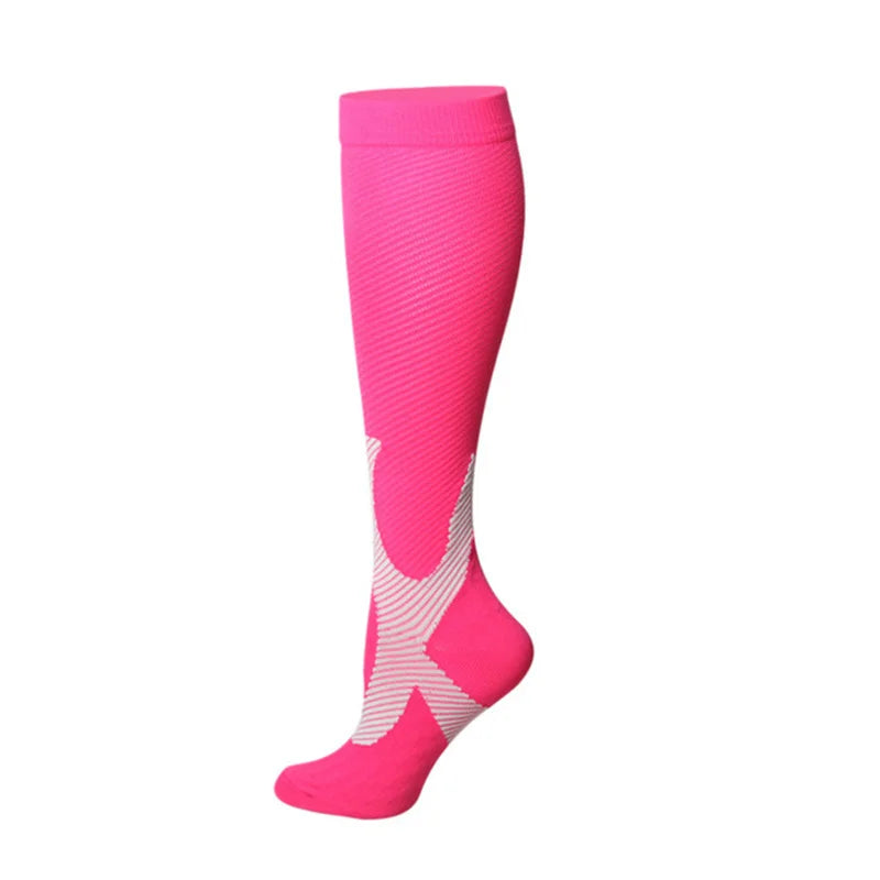 Running Compression Stockings Marathon Hiking Sports Socks 