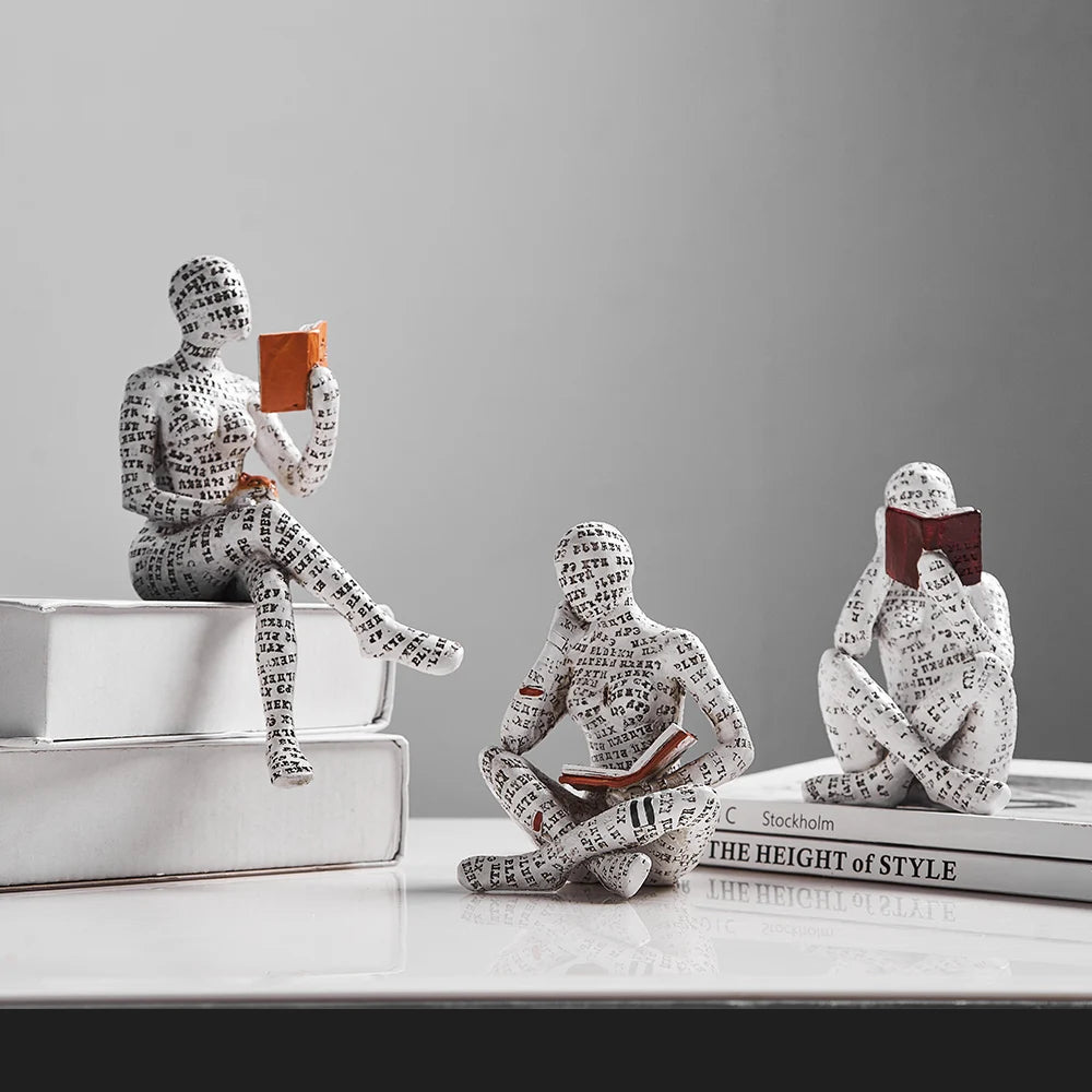 Creative Resin Art Decoration Modern Home Office Shelf 
