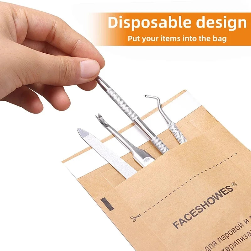 Disposable Disinfection Bag for Nail Tools Kraf Sterilizer