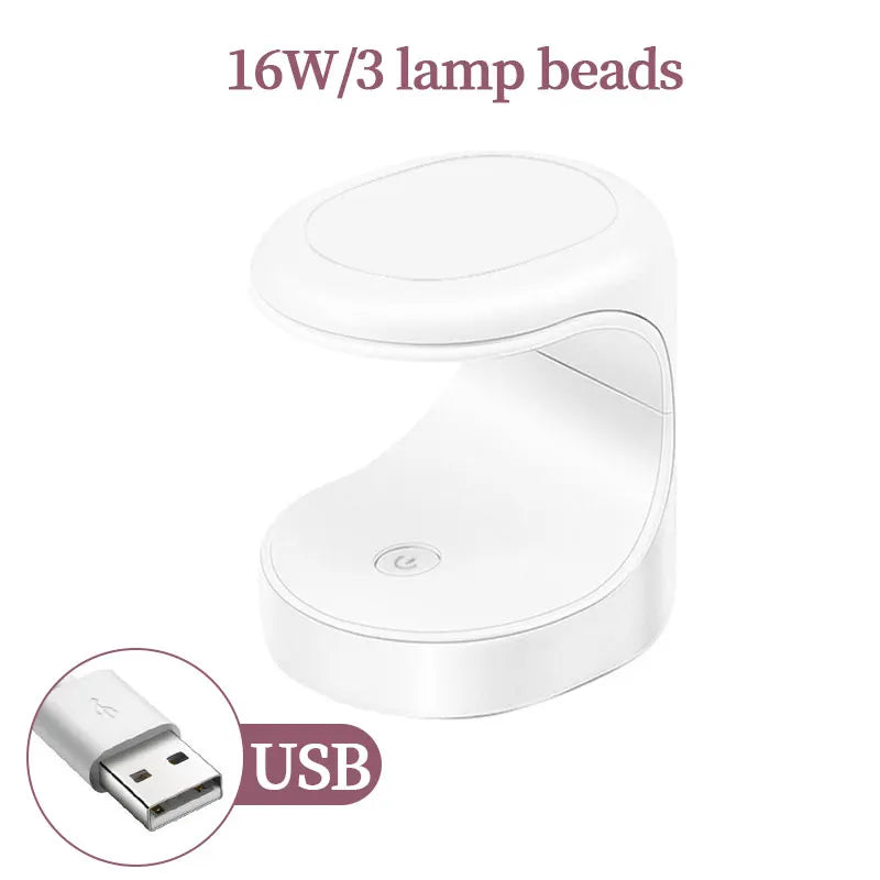 LULAA-Lámpara de secado con 18 luces UV USB para curado de Gel, máquina de fototerapia LED para uñas, herramienta de manicura profesional, equipo de salón
