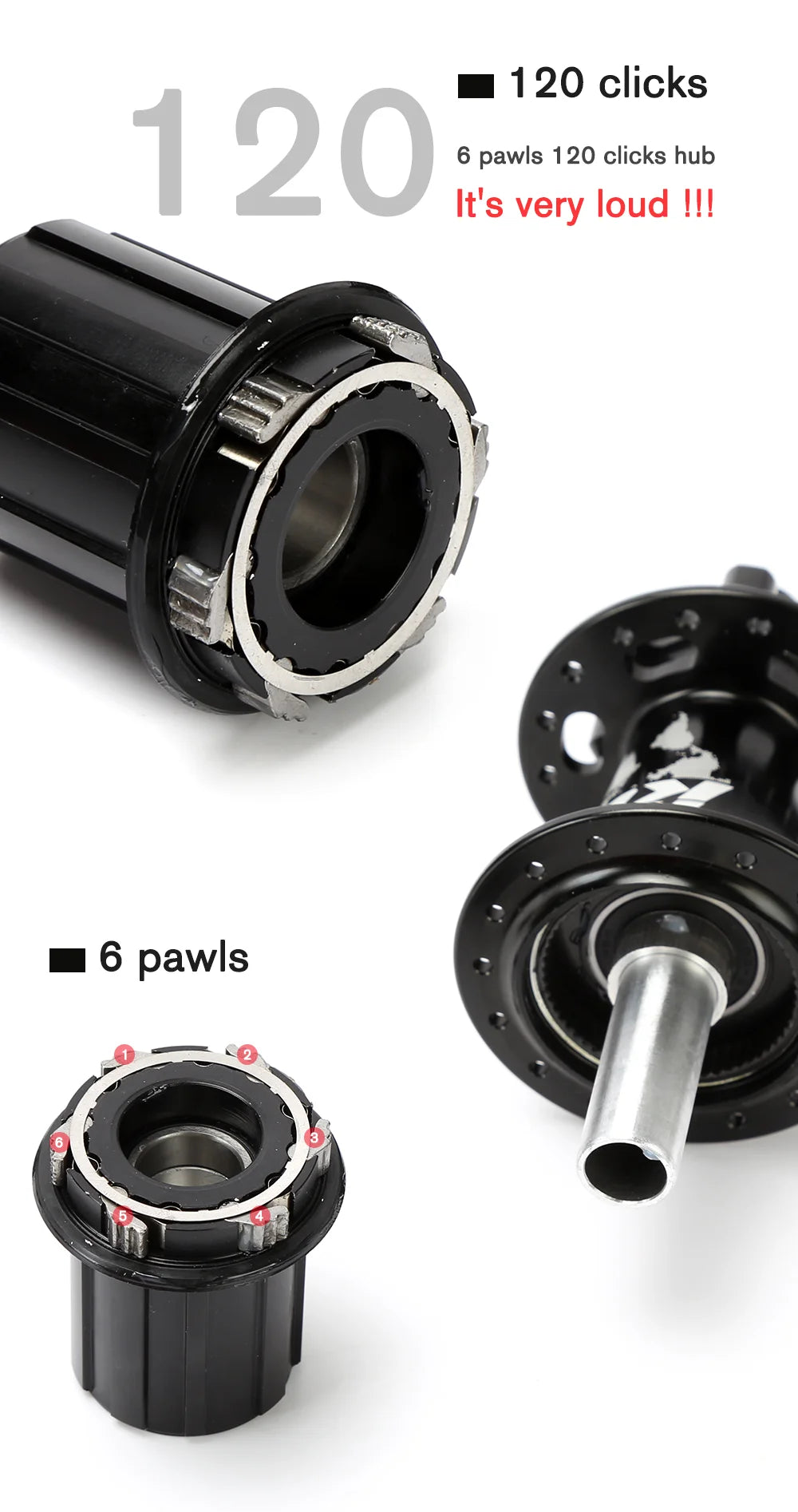 TANKE Mountain Bike Disc Brake Hub Front Rear Hubs