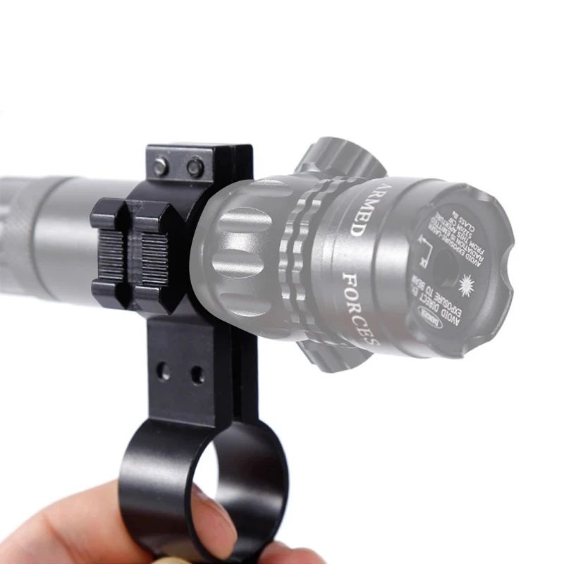 Nuevo tubo de abrazadera para Rifle figura 8 fijación anillos duales montaje con riel Picatinny Glock pistola mira linterna Ar 15 Accesorios
