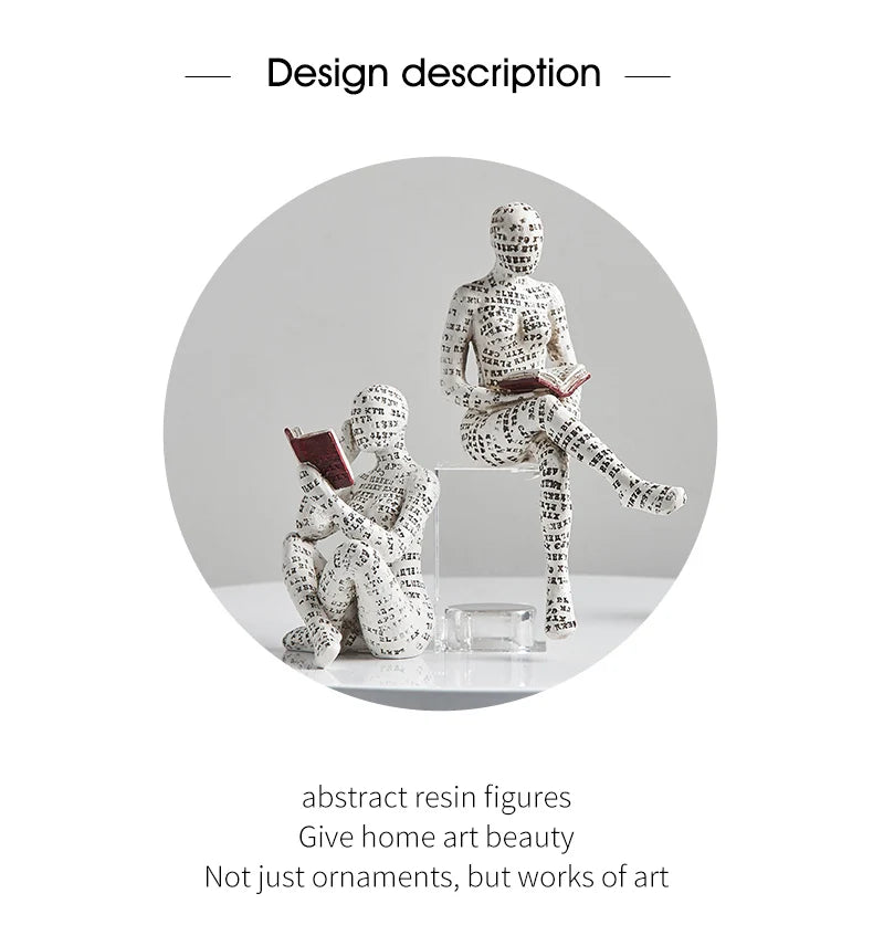 Creative Resin Art Decoration Modern Home Office Shelf 