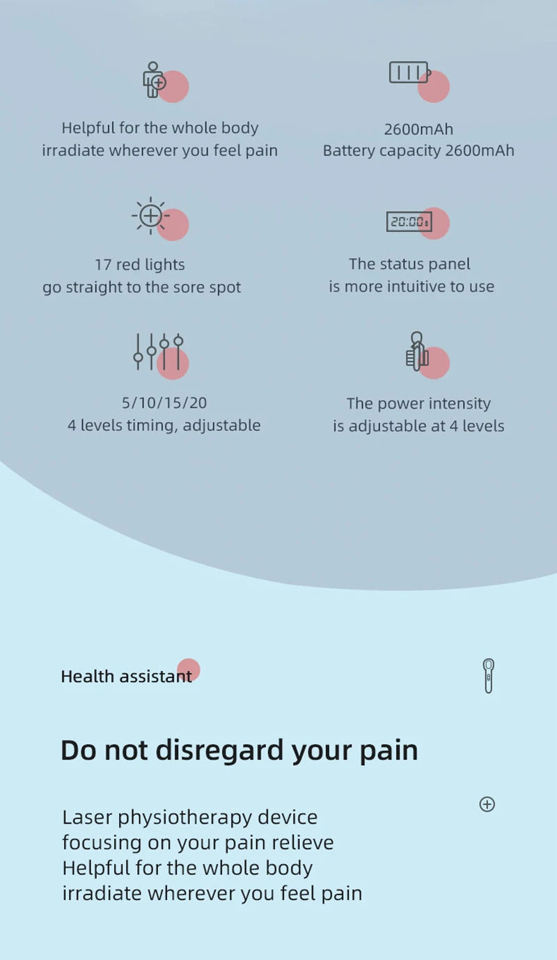 Low level red light therapy device cold laser for arthritis eq