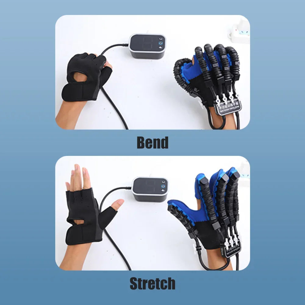 Left and Right Hand Finger Rehabilitation Exerciser Gloves 