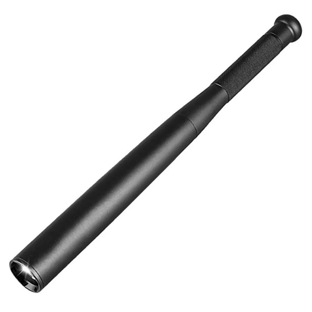 Linterna de autodefensa resistente al agua, palo LED, bate de béisbol, antorcha de aleación de aluminio, equipo antidisturbios de autodefensa de emergencia