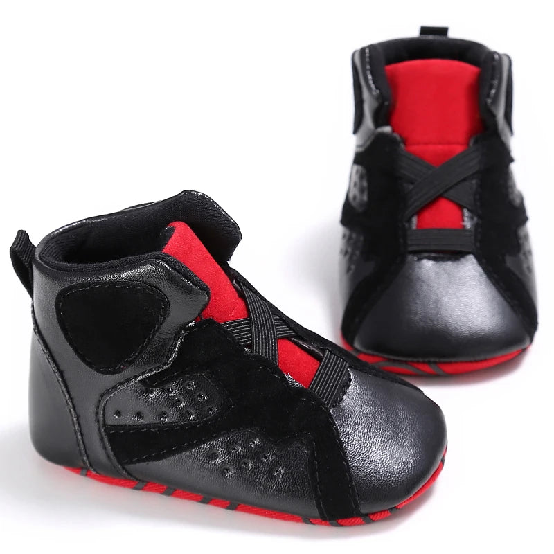 Baby High Top Basketball Sneakers Anti-Slip Casual Sports Shoes 