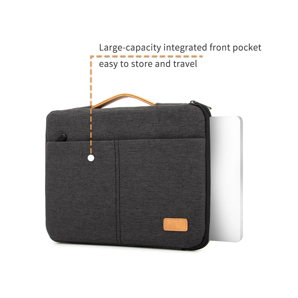 Funda para ordenador portátil de 14 y 15,6 pulgadas, maletín a prueba de golpes para Macbook, HP, Dell, Acer, para viaje de negocios, para hombre