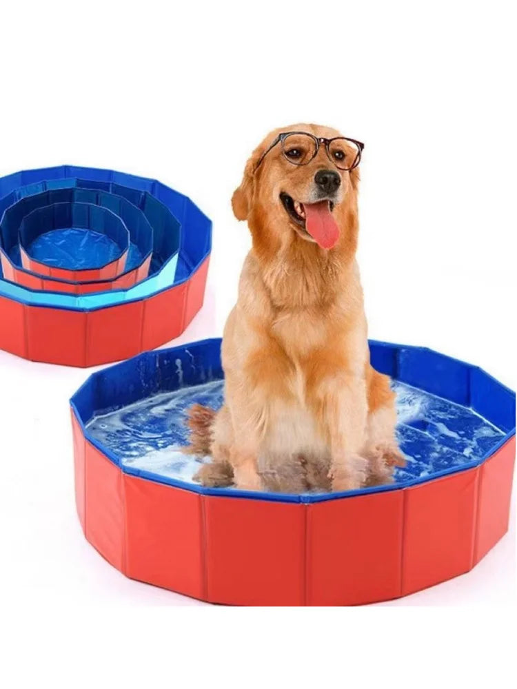 Piscina plegable para perros, bañera para mascotas, accesorios para mascotas
