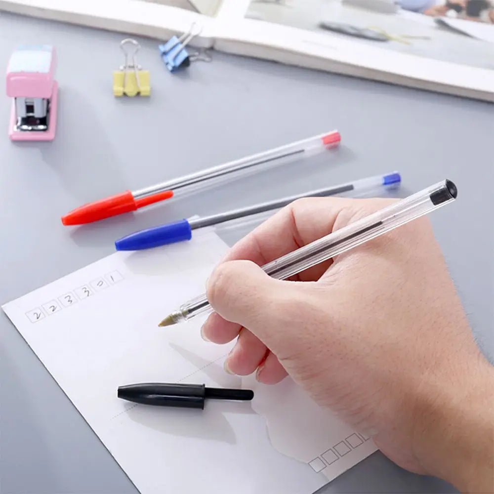 1mm Tip Ballpoint Pen for Kids School Office Supplies Portable