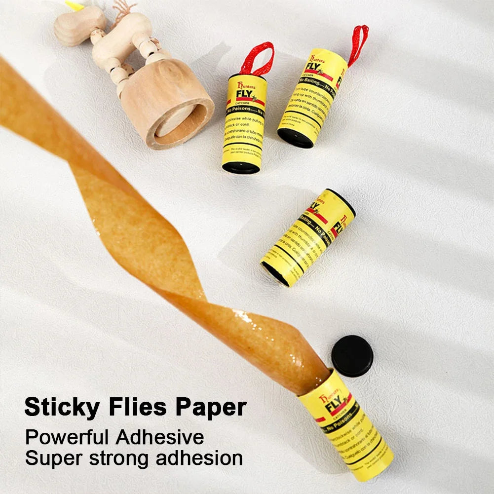 Papel adhesivo desechable para moscas, trampa para insectos, Control de plagas,