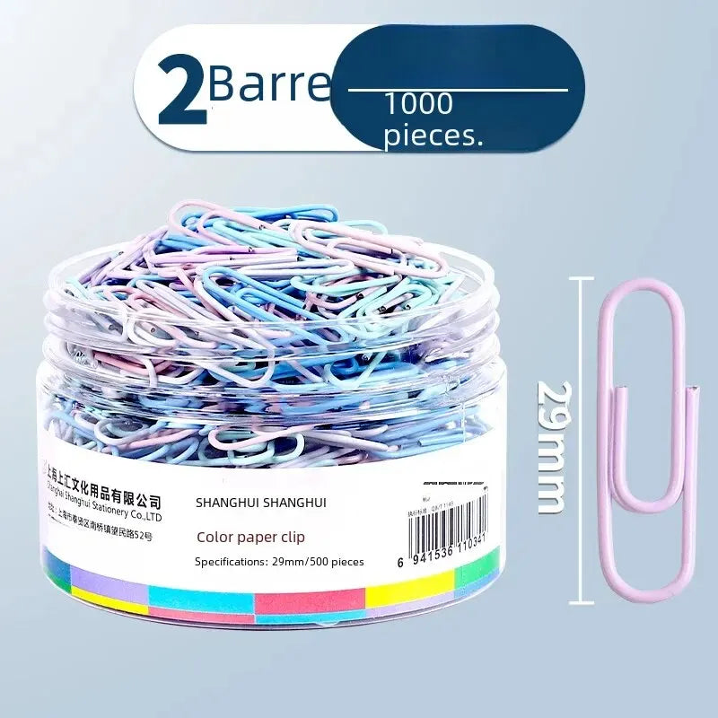 Colorful Paper Clips Small U-Shaped Buckle Office Supplies 