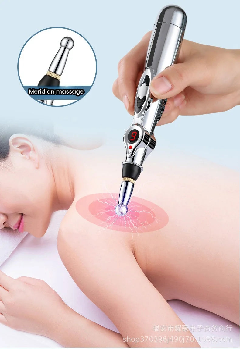 Pluma de meridianos 5 en 1, lápiz electrónico de Acupuntura y Moxibustión, fi