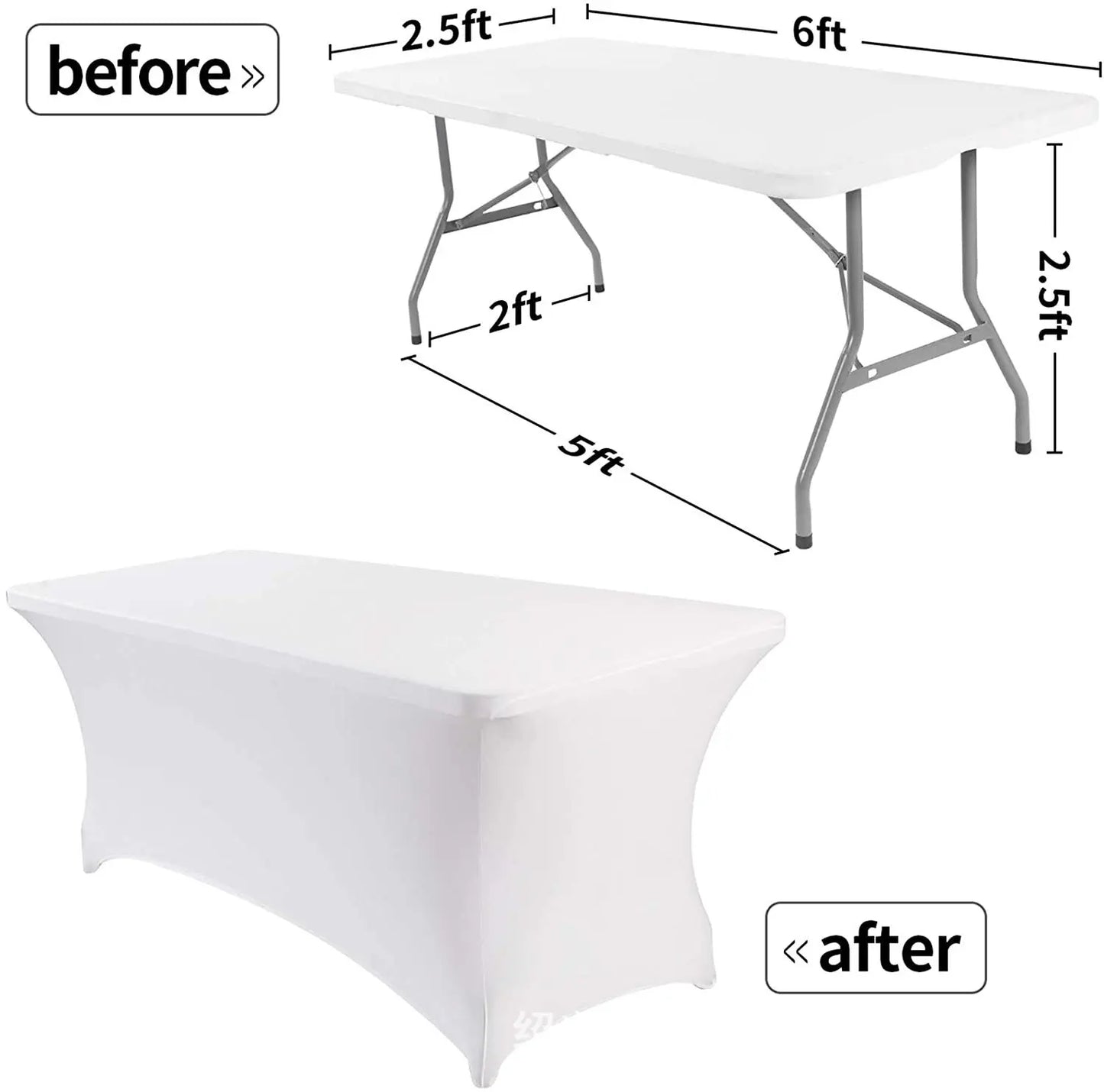 Mantel rectangular para decoración de boda, cubierta de LICRA para banquete, Ho