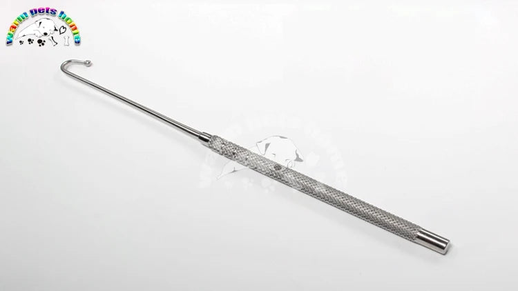 Gancho uterino para animales, perro, gato, ovario, Spay, Snook, gancho de 172mm,