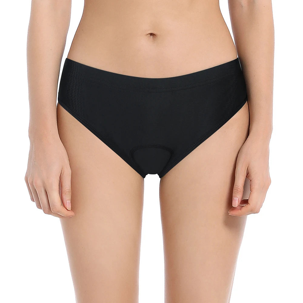 WOSAWE-pantalones cortos de ciclismo para mujer, ropa interior transpirable con