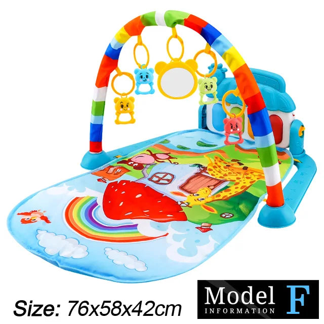 Soporte de Fitness para bebé, juego de música, juguetes de actividades de gimn