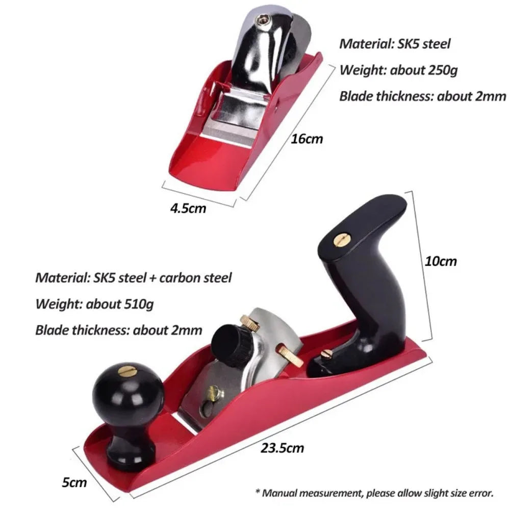 Wood Hand Planer Set Hand Tool Pair Block Plane