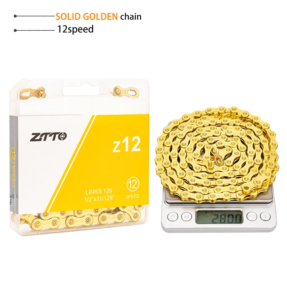 ZTTO-Cadena de bicicleta de 10, 11 y 12 velocidades, 10s, 11s, 12 s SLR, totalme