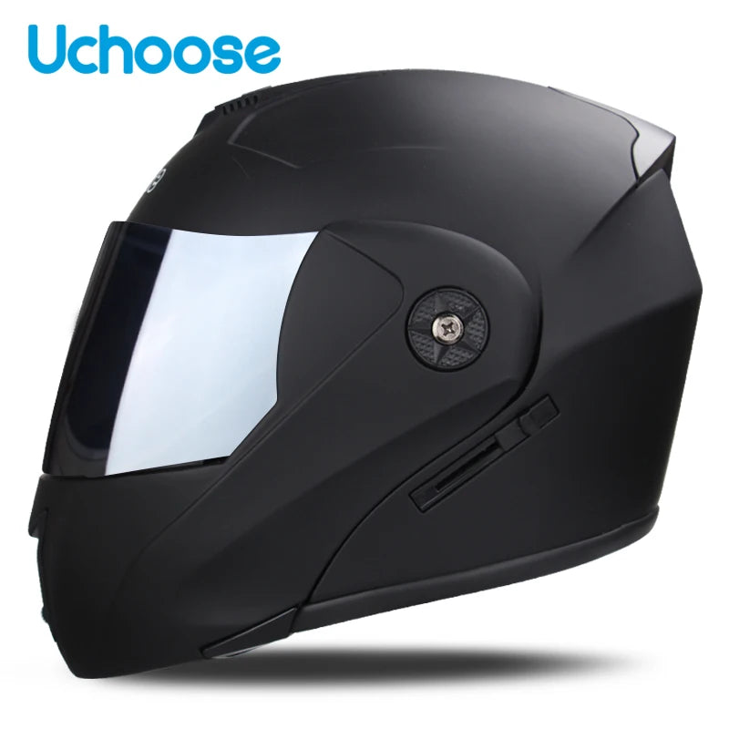 Uchoose Unisex Motorcycle Helmet Double Lens Secci? 