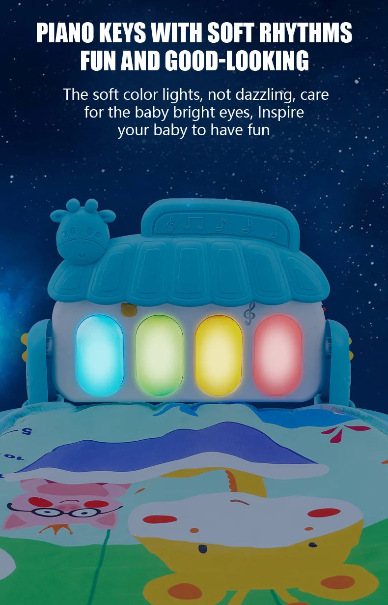 Soporte de Fitness para bebé, juego de música, juguetes de actividades de gimn