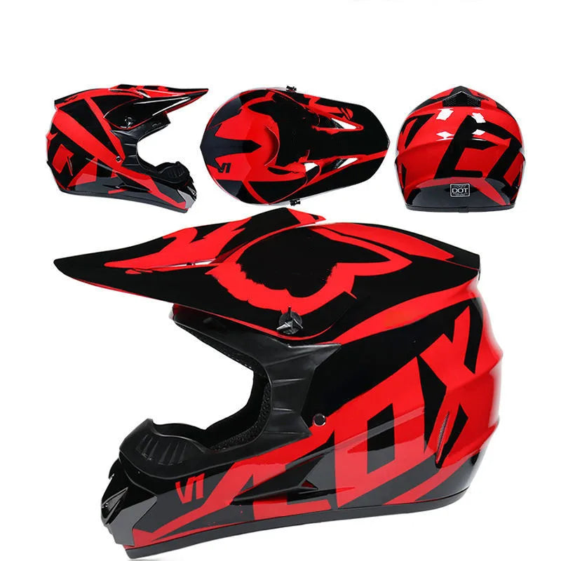 Casco de Motocross para hombre y adulto, protector de cabeza completo para cicli