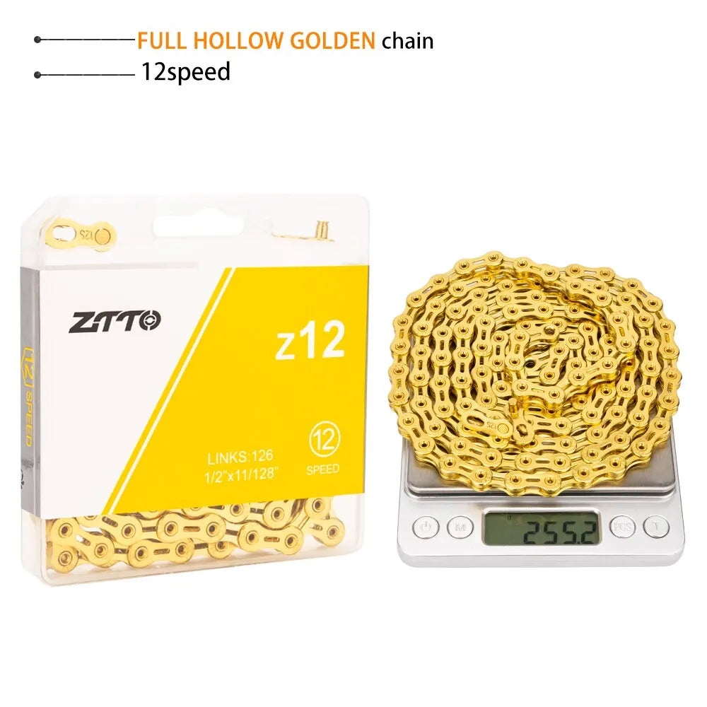 ZTTO-Cadena de bicicleta de 10, 11 y 12 velocidades, 10s, 11s, 12 s SLR, totalme