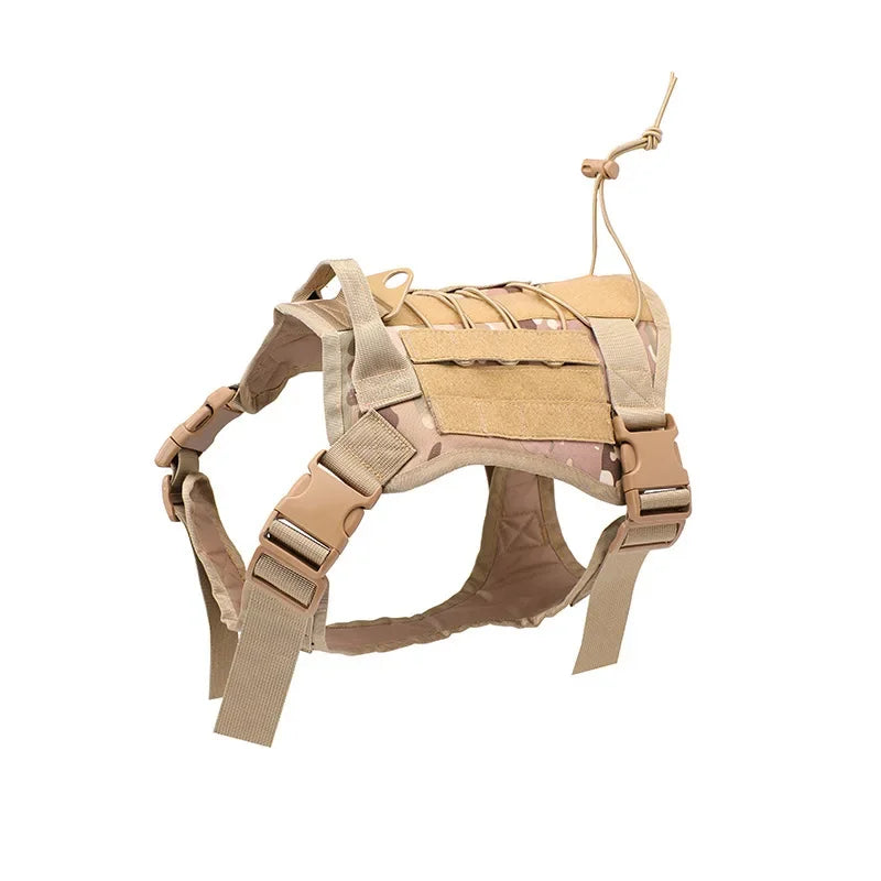 Arnés táctico ajustable para perros grandes, chaleco reflectante de entrenamiento para mascotas, de fácil Control, servicio militar