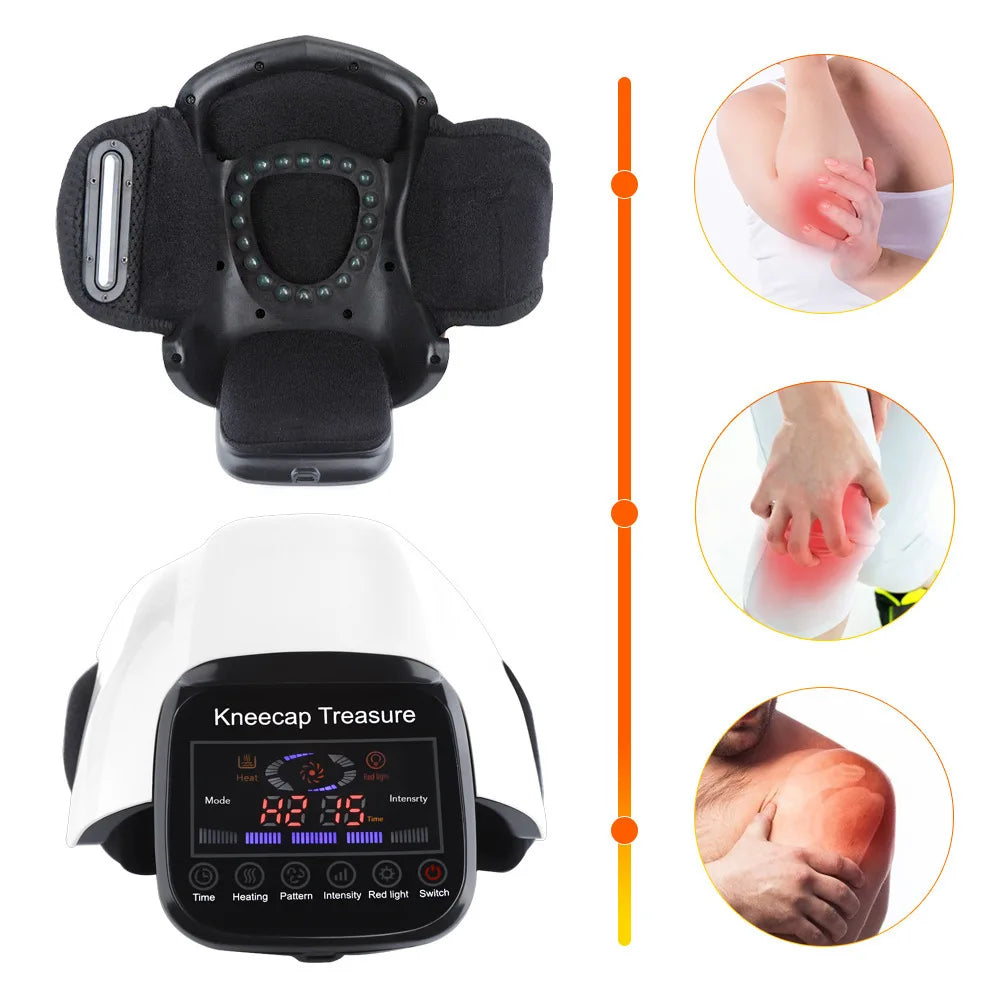 Protector de rodilla eléctrico con calor, masajeador de rodilla, vibración, co