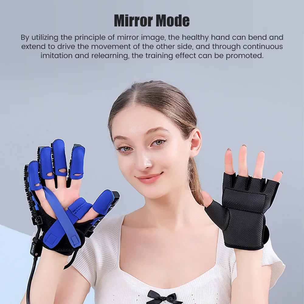 Left and Right Hand Finger Rehabilitation Exerciser Gloves 