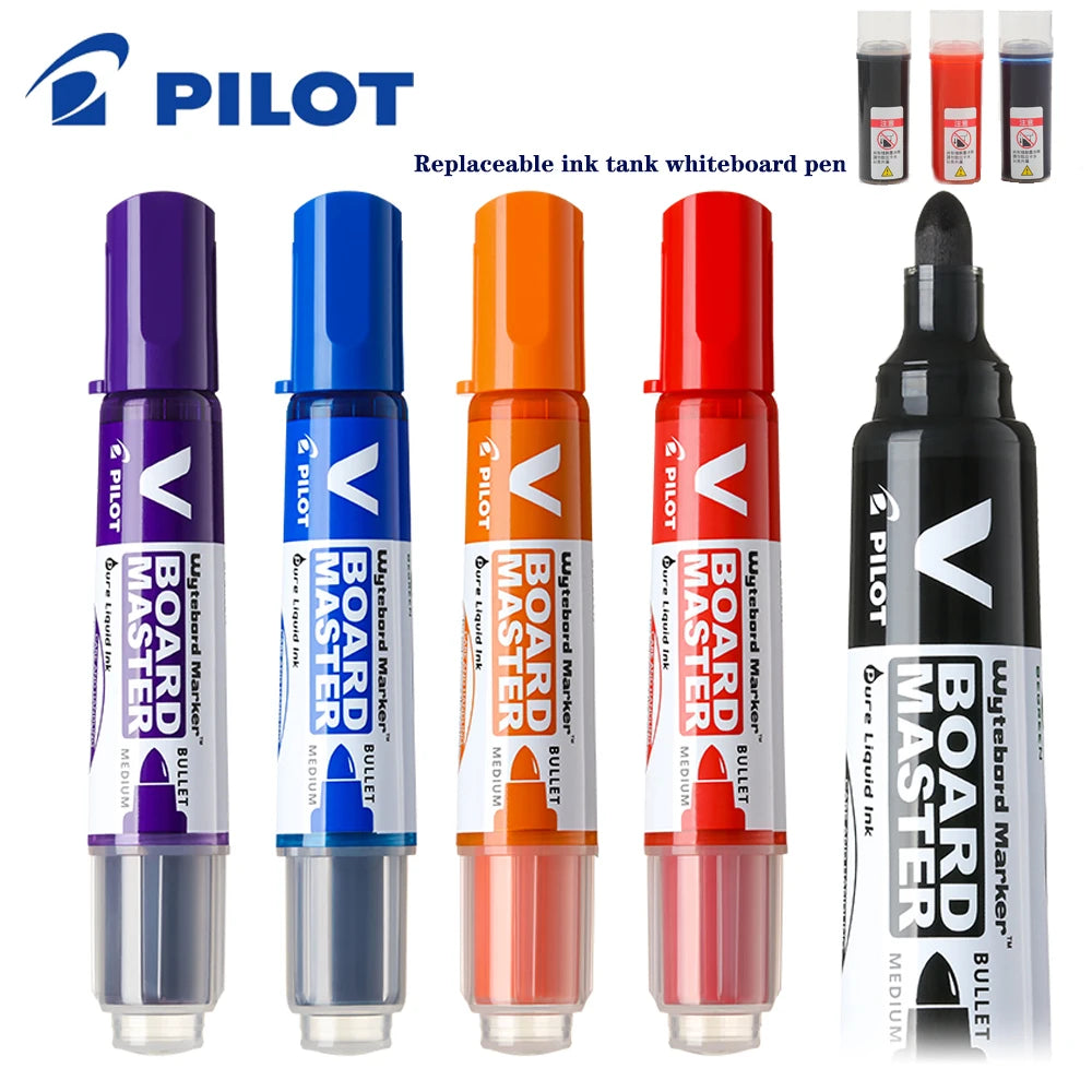 Rotulador de pizarra blanca de piloto, tinta líquida recargable borrable de bal