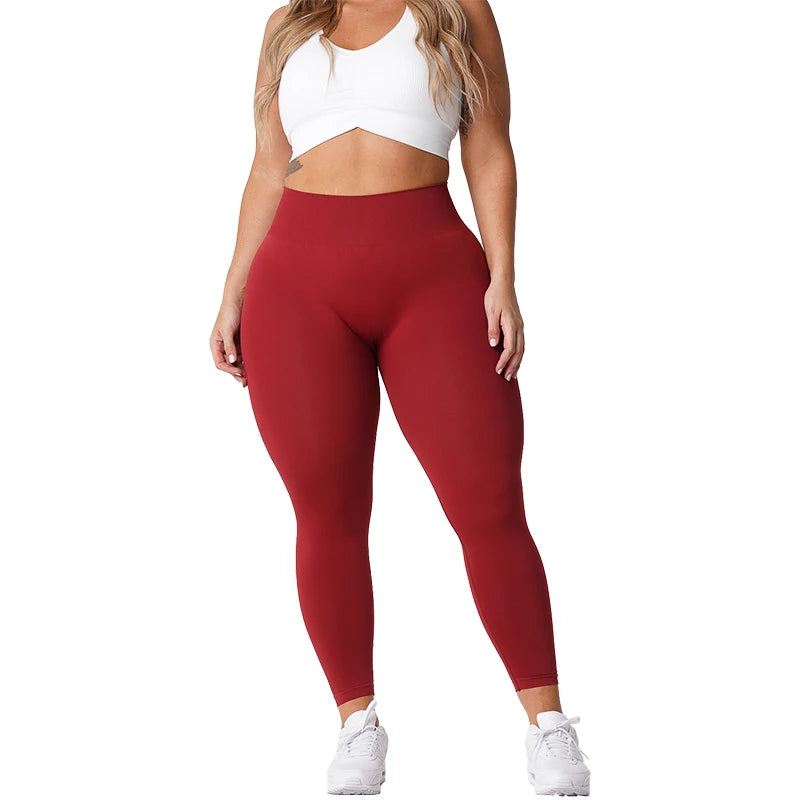 NVGTN-mallas sin costuras para mujer, pantalones de Yoga de cintura alta, ropa de gimnasio, mallas de LICRA suaves para entrenamiento, trajes de Fitness