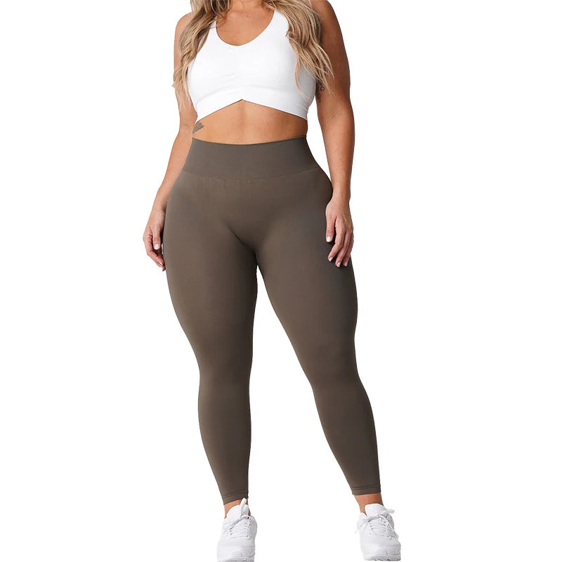 NVGTN-mallas sin costuras para mujer, pantalones de Yoga de cintura alta, ropa de gimnasio, mallas de LICRA suaves para entrenamiento, trajes de Fitness