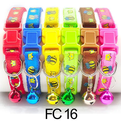 Adjustable Cat Collar with Bell Puppy Kitten Collar Wholesale 