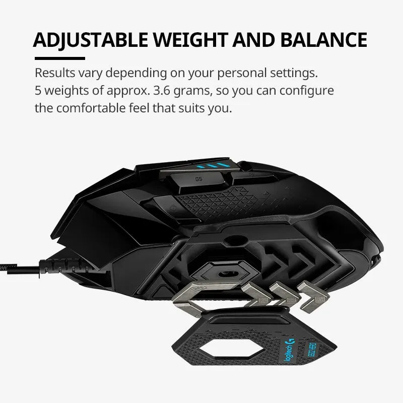 Logitech G502hero Master con cable, ratón para juegos, 502, maquinaria para dep